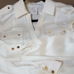 Cache Tops - Button down silk blouse Cache Tops - Button down silk blouse
